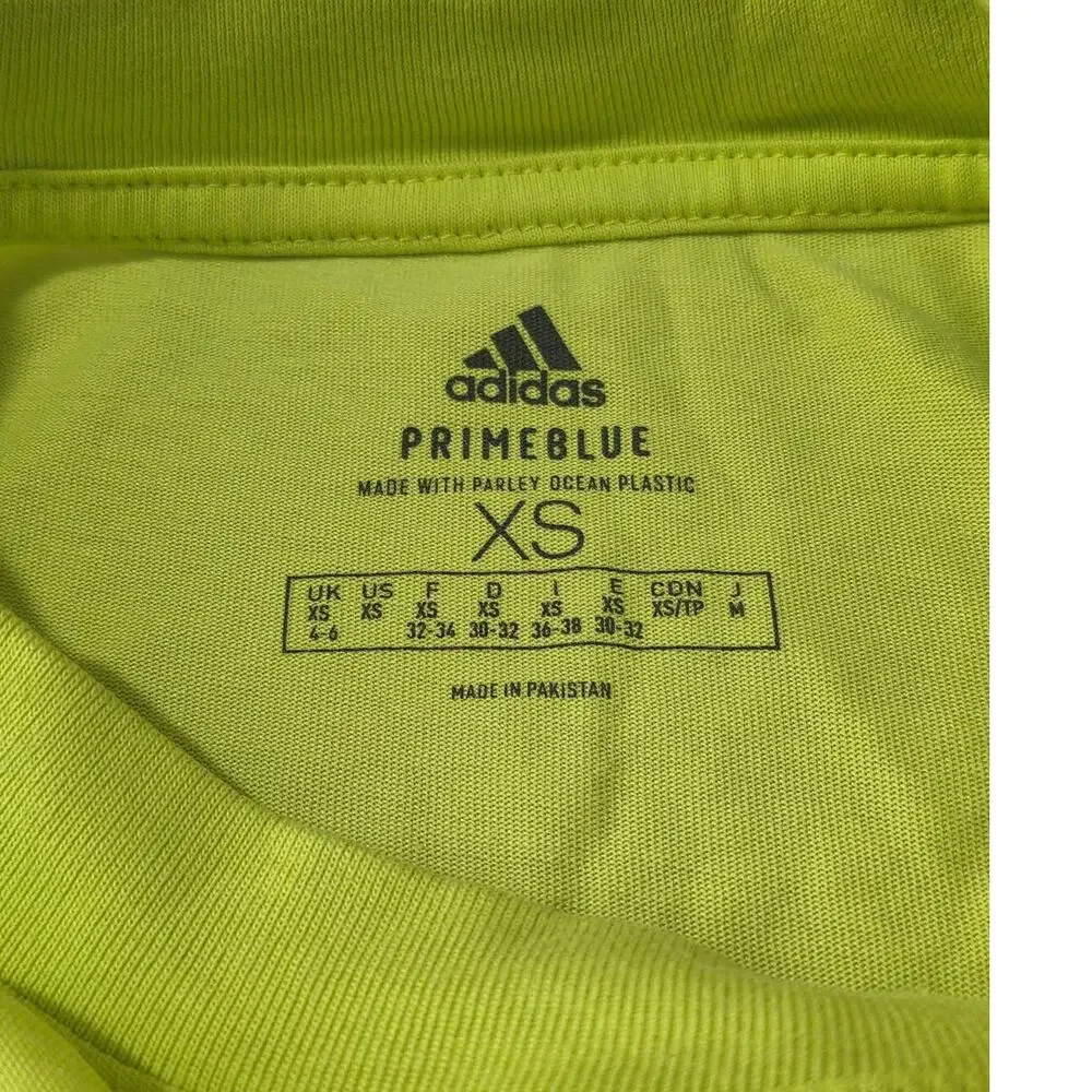 NWT Adidas Primegreen bright yellow oversized tank top - XS